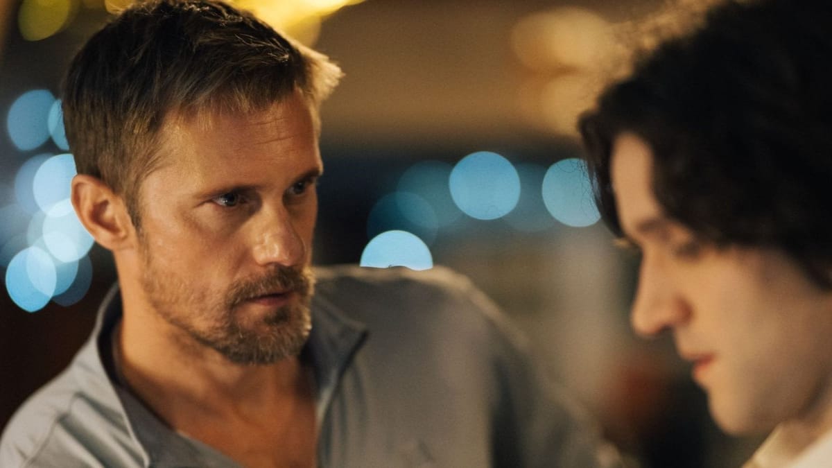 Alexander Skarsgard’s Gay BDSM Scenes in Pillion Are Here