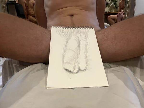 Erotic drawing for naked men